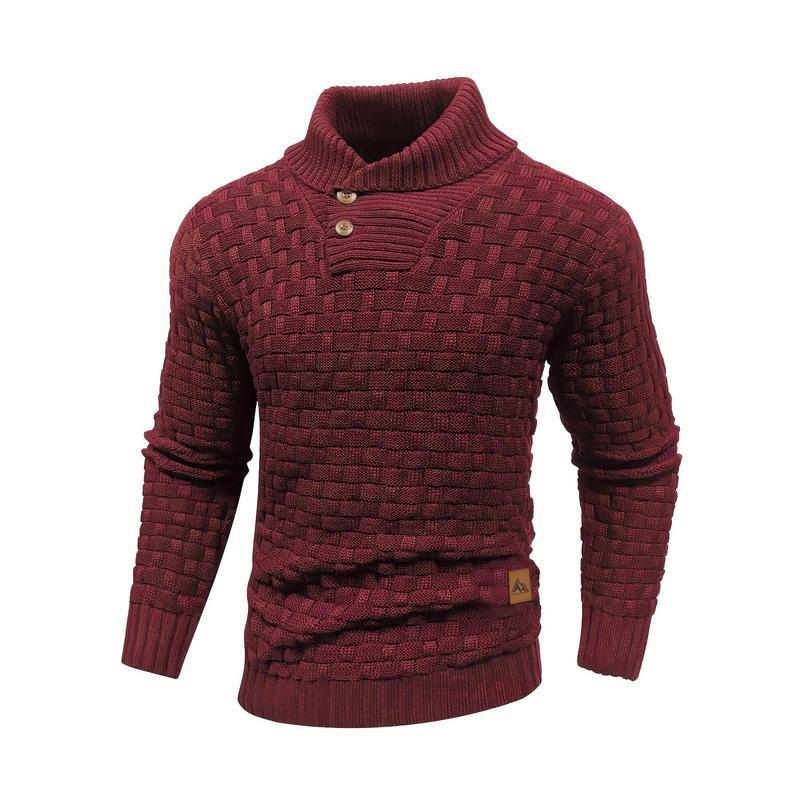 Men's Casual Plaid High-elasticity Sweater