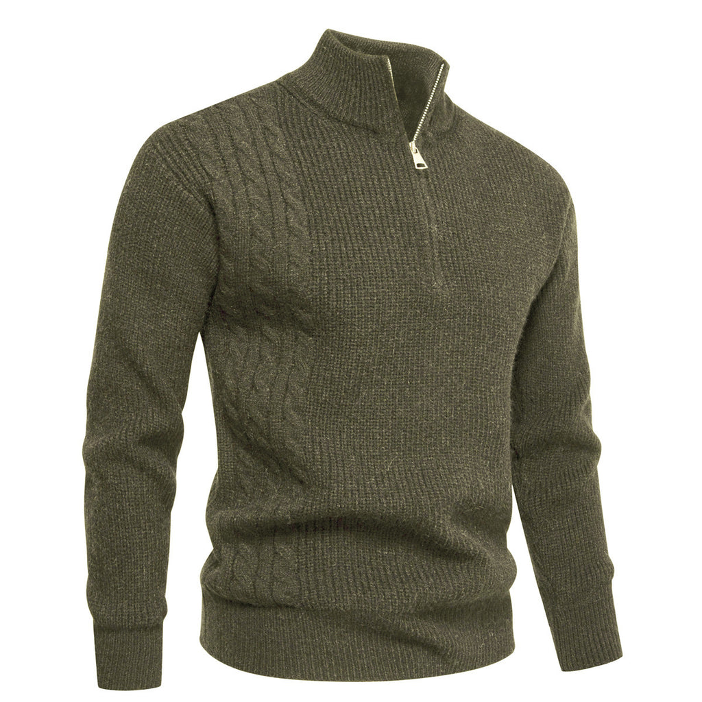 Autumn And Winter Men's Half-zip Pullover Sweater