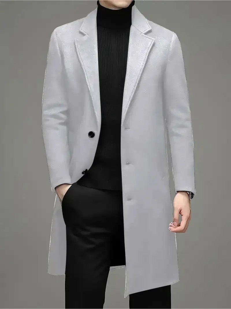 Men's Fashion Casual Slim-fit Woolen Coat
