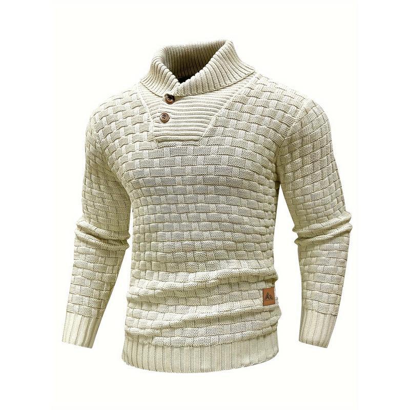 Men's Casual Plaid High-elasticity Sweater