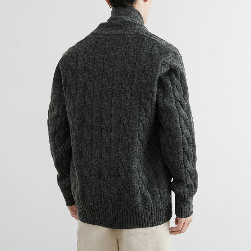 New Casual Versatile Retro Trendy Long-sleeve Cardigan Sweater