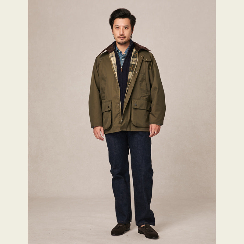 Vintage OS Bedale Wax Jacket Trench Coat