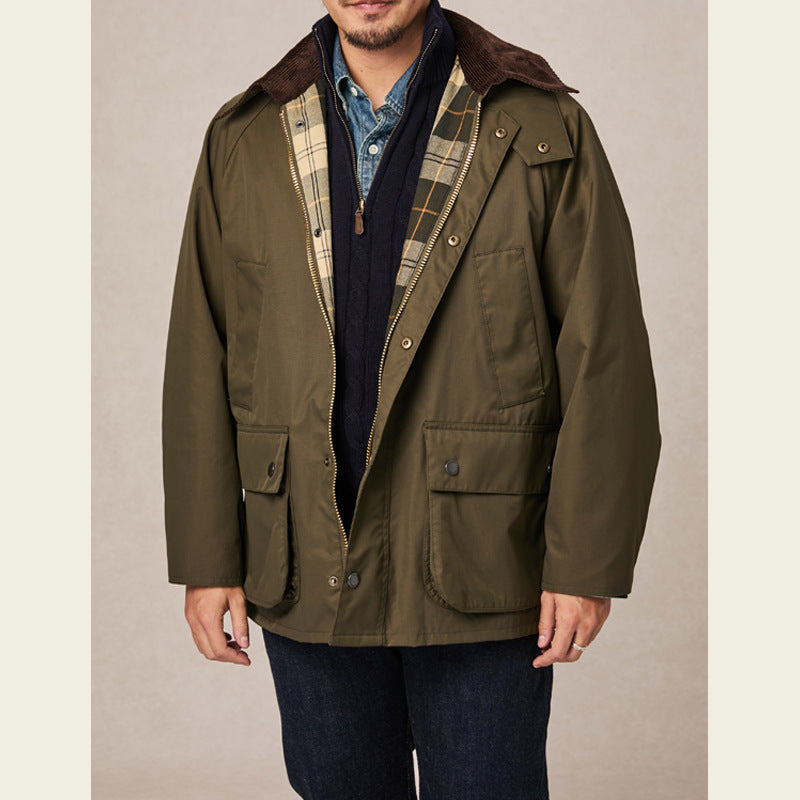 Vintage OS Bedale Wax Jacket Trench Coat