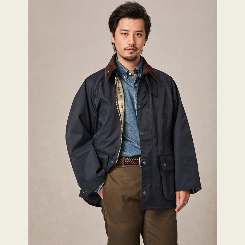 Vintage OS Bedale Wax Jacket Trench Coat