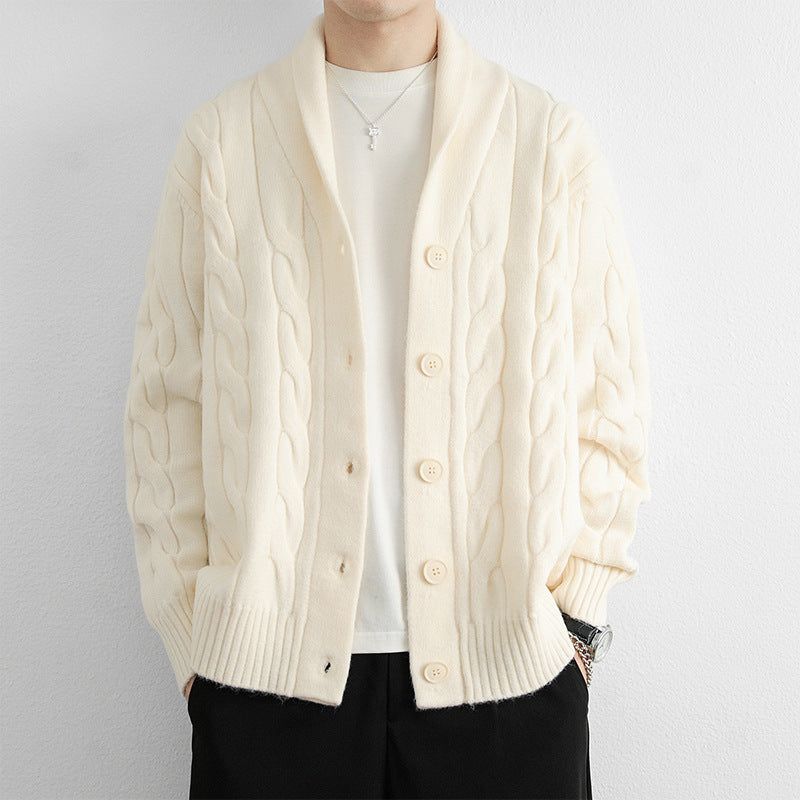 New Casual Versatile Retro Trendy Long-sleeve Cardigan Sweater